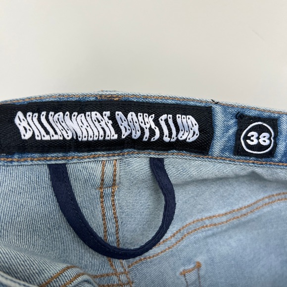 Billionaire Boys Club Distressed Embroidered Patch Skinny Jeans‎ UFO Cactus 38 - Picture 10 of 12